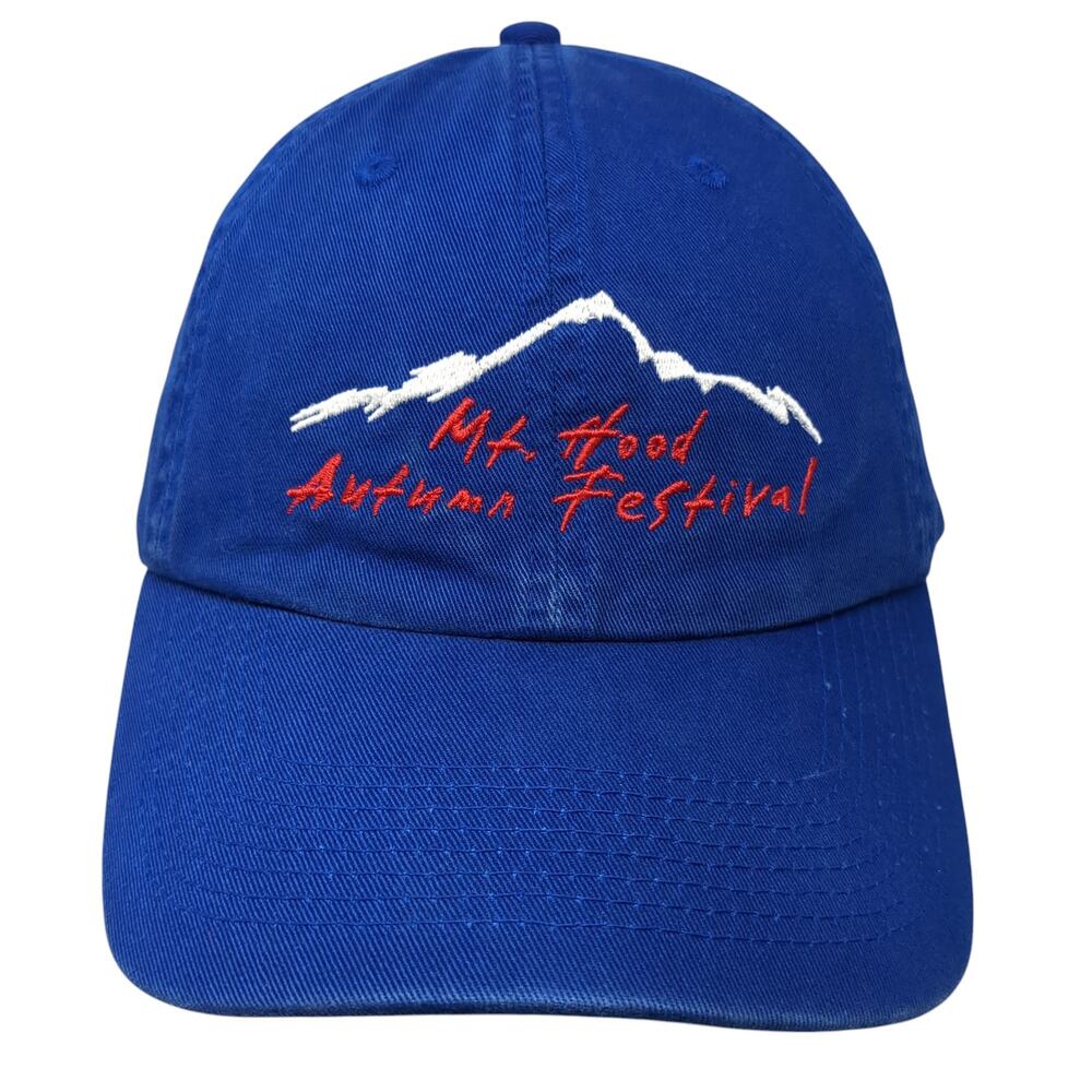 Mt. Hood Autumn Festival Slideback Hat Blue One Size Adjustable Outdoor